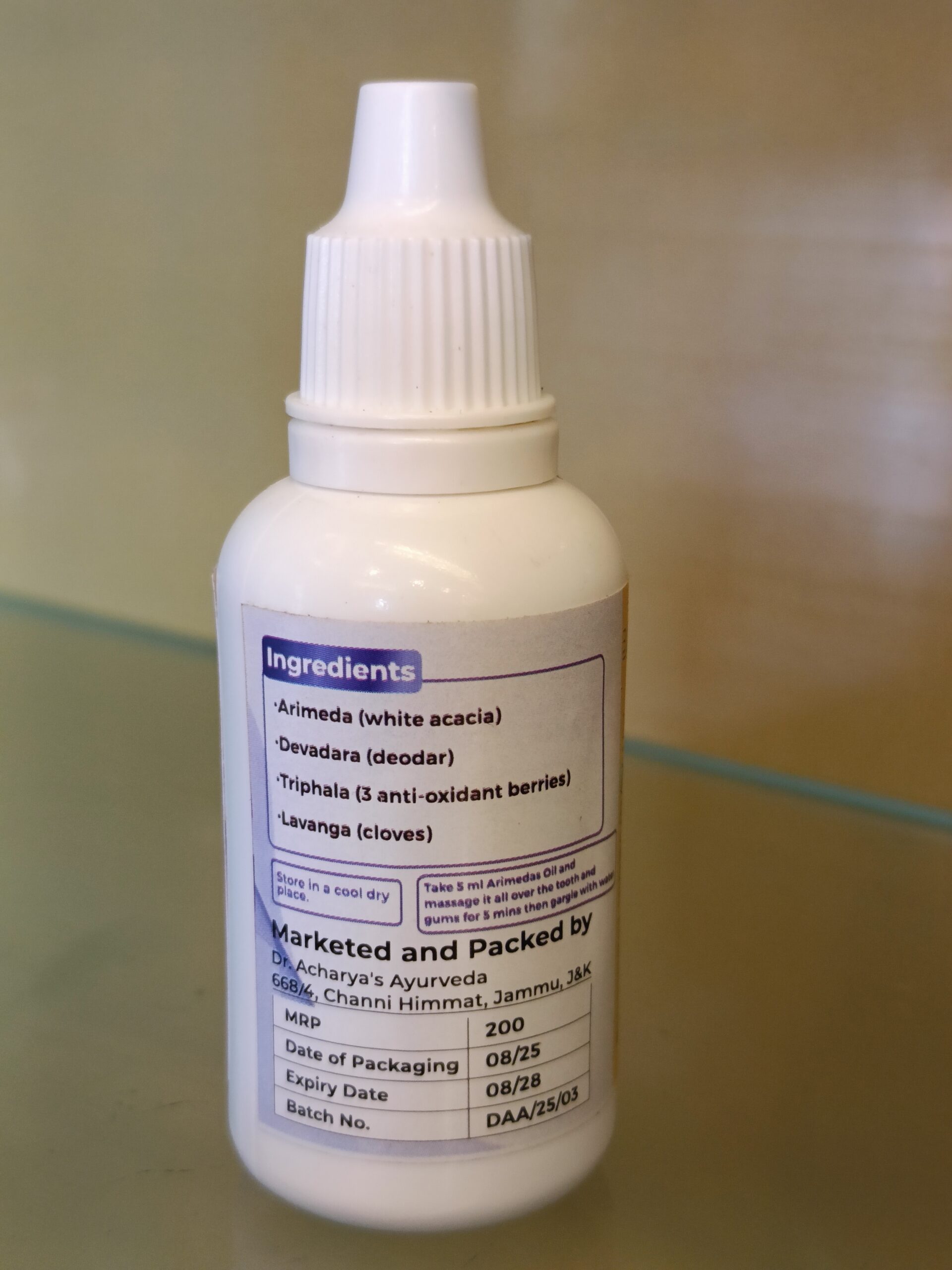 Arimedas Oil – Ayurvedic Oral Care for Healthy Teeth & Gums | Dr. Acharya’s Ayurveda - Image 4